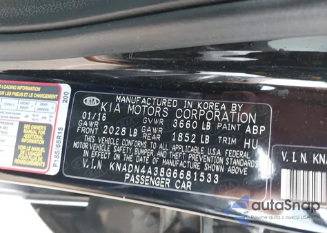 2016 Kia Rio Ex from USA, damaged, VIN KNADN4A38G6681533